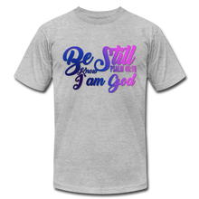 Load image into Gallery viewer, Be Still Colorful Unisex Jersey T-Shirt by Bella + Canvas - heather gray
