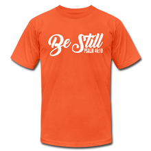 Load image into Gallery viewer, Be Still Unisex Jersey T-Shirt by Bella + Canvas - orange

