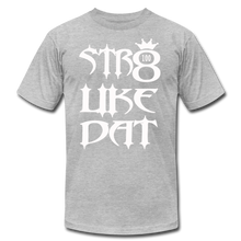 Load image into Gallery viewer, Straight Like That Unisex Jersey T-Shirt by Bella + Canvas - heather gray
