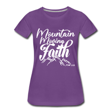 Load image into Gallery viewer, Mountain Moving Faith Women’s Premium T-Shirt - purple
