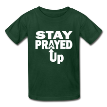 Load image into Gallery viewer, Stay Prayed Up Gildan Ultra Cotton Youth T-Shirt - forest green
