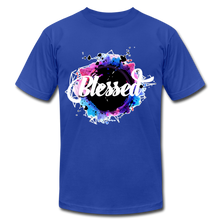 Load image into Gallery viewer, Blessed Unisex Jersey T-Shirt by Bella + Canvas - royal blue
