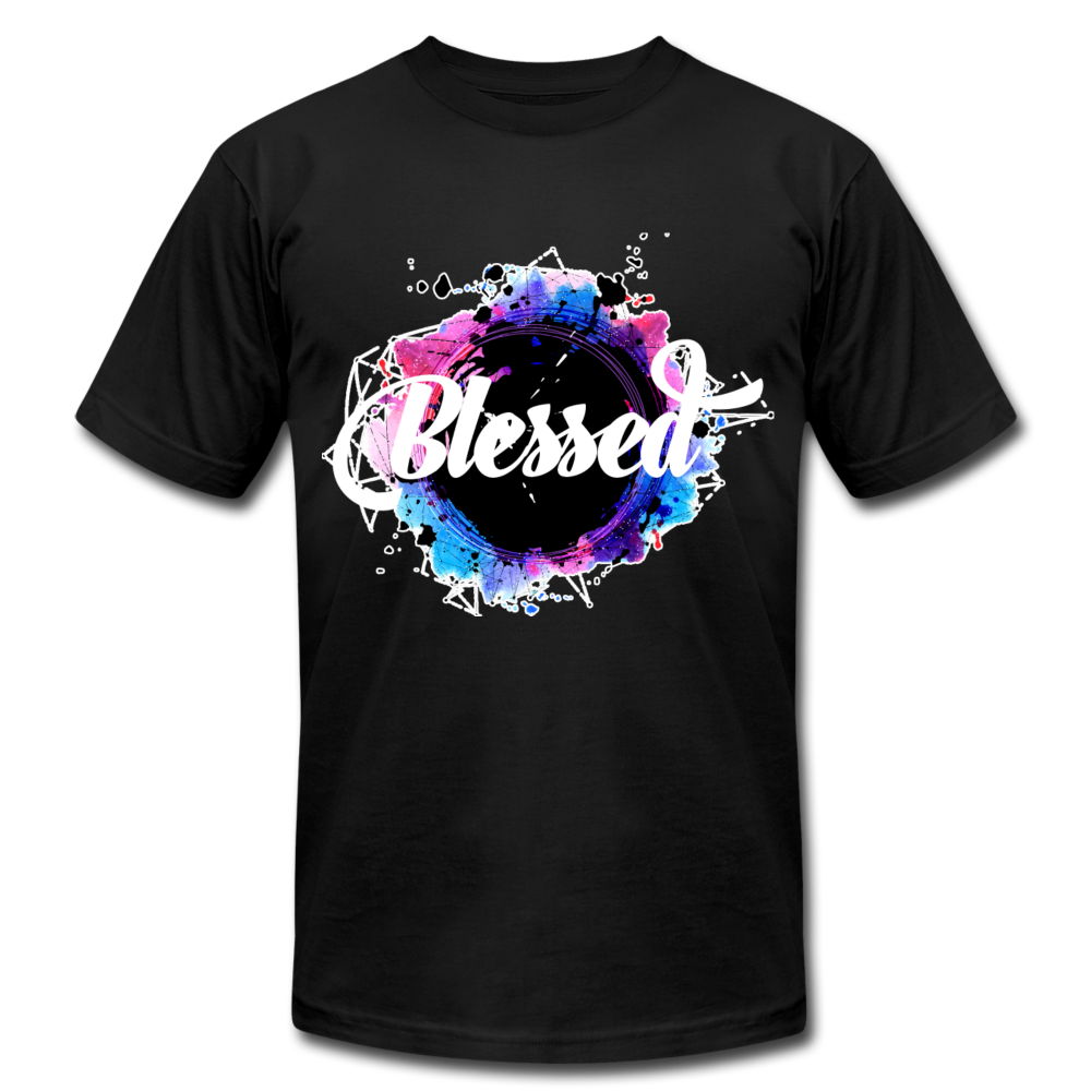 Blessed Unisex Jersey T-Shirt by Bella + Canvas - black
