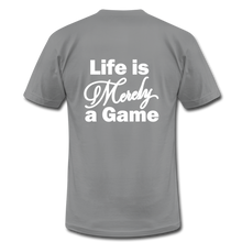 Load image into Gallery viewer, Pray Then Play Unisex Jersey T-Shirt by Bella + Canvas - slate
