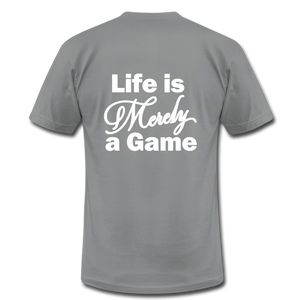 Pray Then Play Unisex Jersey T-Shirt by Bella + Canvas - slate