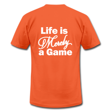 Load image into Gallery viewer, Pray Then Play Unisex Jersey T-Shirt by Bella + Canvas - orange
