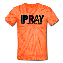 Load image into Gallery viewer, iPray Unisex Tie Dye T-Shirt - spider orange
