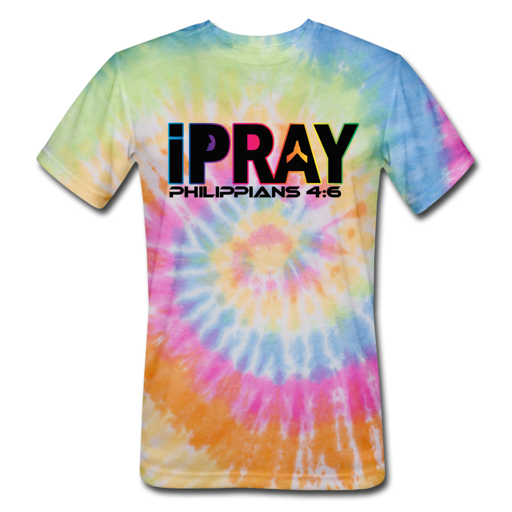 iPray Unisex Tie Dye T-Shirt - rainbow