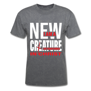 I am A New Creature in Christ - mineral charcoal gray