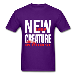 I am A New Creature T-Shirt - purple