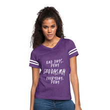 Load image into Gallery viewer, Bad Days Pray Good Days Pray Everyday Pray - vintage purple/white
