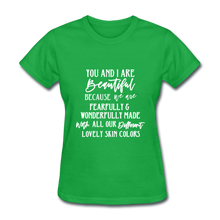 Load image into Gallery viewer, You and I Are Beautiful - bright green
