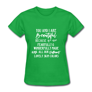 You and I Are Beautiful - bright green
