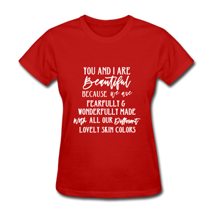 You and I Are Beautiful - red