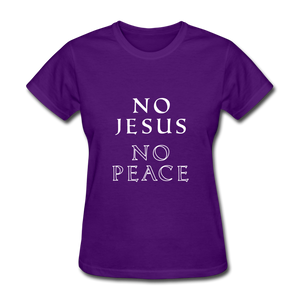 No Jesus No Peace - purple