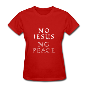 No Jesus No Peace - red