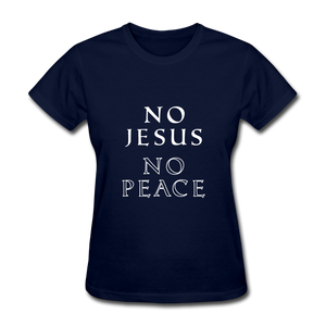 No Jesus No Peace - navy