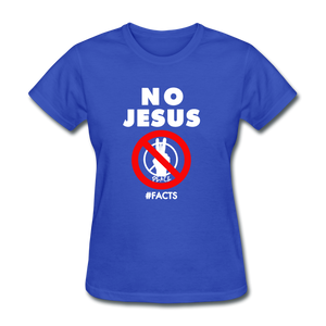 No Jesus No Peace - royal blue