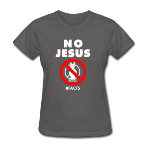 No Jesus No Peace - charcoal
