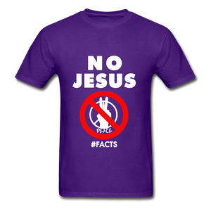 lNo Jesus No Peace - purple