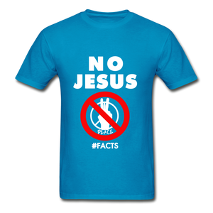 lNo Jesus No Peace - turquoise