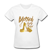 Load image into Gallery viewer, Blessed and Highly Favored Women&#39;s T-Shirt - white
