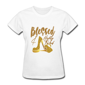 Blessed and Highly Favored Women's T-Shirt - white