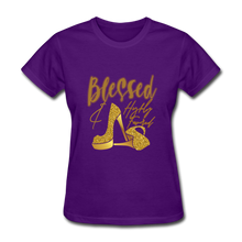 Load image into Gallery viewer, Blessed and Highly Favored Women&#39;s T-Shirt - purple
