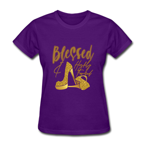 Blessed and Highly Favored Women's T-Shirt - purple