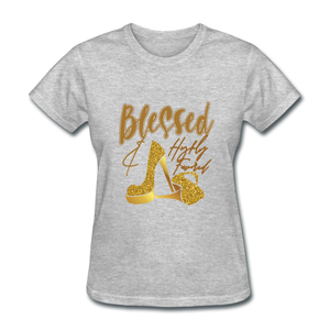 Blessed and Highly Favored Women's T-Shirt - heather gray