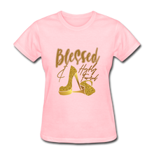 Load image into Gallery viewer, Blessed and Highly Favored Women&#39;s T-Shirt - pink
