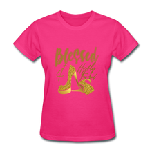 Load image into Gallery viewer, Blessed and Highly Favored Women&#39;s T-Shirt - fuchsia
