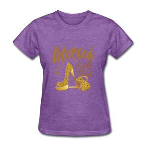 Blessed and Highly Favored Women's T-Shirt - purple heather