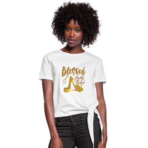 Women's Knotted T-Shirt - white