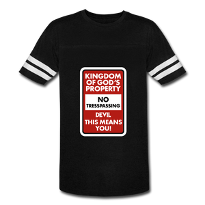 Kingdom of God's Property Vintage Sport T-Shirt - black/white