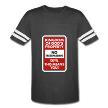 Load image into Gallery viewer, Kingdom of God&#39;s Property Vintage Sport T-Shirt - vintage smoke/white
