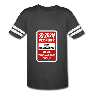 Kingdom of God's Property Vintage Sport T-Shirt - vintage smoke/white