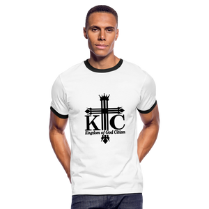 KC Men's Ringer T-Shirt - white/black