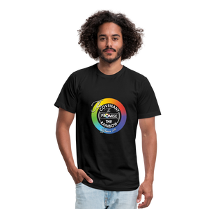 The Covenant The Promise The Rainbow Unisex Jersey T-Shirt by Bella + Canvas - black