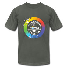 Load image into Gallery viewer, The Covenant The Promise The Rainbow Unisex Jersey T-Shirt by Bella + Canvas - asphalt
