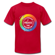 Load image into Gallery viewer, The Covenant The Promise The Rainbow Unisex Jersey T-Shirt by Bella + Canvas - red
