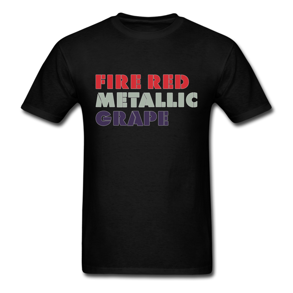 Fire Red, Metallic, Grape Unisex Classic T-Shirt - black
