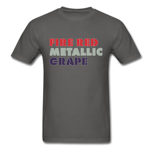 Fire Red, Metallic, Grape Unisex Classic T-Shirt - charcoal