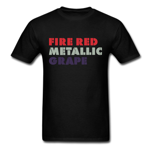 Fire Red, Metallic, Grape Unisex Classic T-Shirt - black