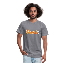 Load image into Gallery viewer, Music Unisex Jersey T-Shirt by Bella + Canvas - slate
