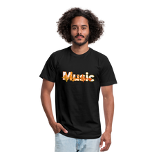 Load image into Gallery viewer, Music Unisex Jersey T-Shirt by Bella + Canvas - black
