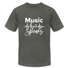 Load image into Gallery viewer, Music Unisex Jersey T-Shirt by Bella + Canvas - asphalt

