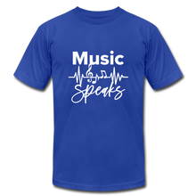 Load image into Gallery viewer, Music Unisex Jersey T-Shirt by Bella + Canvas - royal blue
