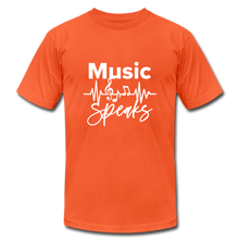 Load image into Gallery viewer, Music Unisex Jersey T-Shirt by Bella + Canvas - orange
