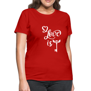Love is Key Women's T-Shirt - red